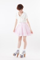 「オリジナル柄ストライプスカート　美少女戦士セーラームーンCrystal」ピンク(c)武内直子・PNP・講談社・東映アニメー ション