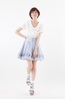 「オリジナル柄ストライプスカート　美少女戦士セーラームーンCrystal」ネイビー (c)武内直子・PNP・講談社・東映アニメー ション