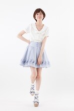 「オリジナル柄ストライプスカート　美少女戦士セーラームーンCrystal」ネイビー (c)武内直子・PNP・講談社・東映アニメー ション