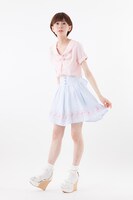 「オリジナル柄ストライプスカート　美少女戦士セーラームーンCrystal」ブルー (c)武内直子・PNP・講談社・東映アニメー ション