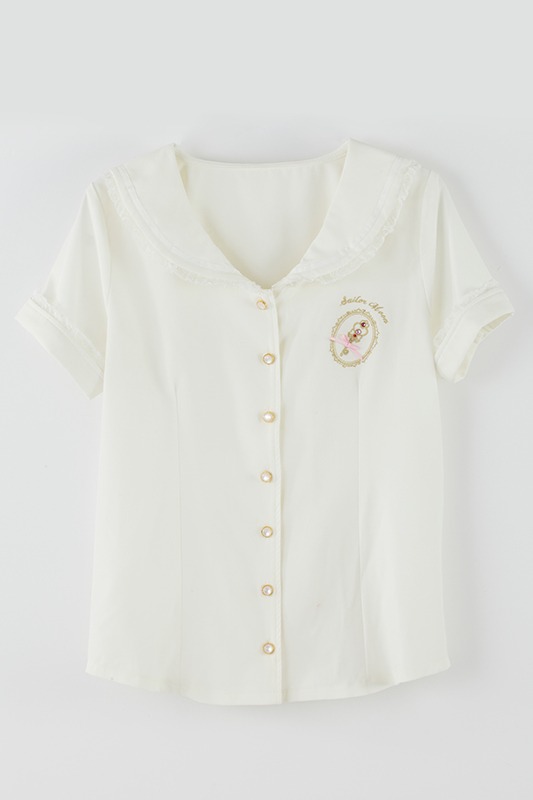 「セーラーブラウス シャツ 美少女戦士セーラームーンCrystal」ホワイト (c)武内直子・PNP・講談社・東映アニメー ション