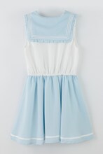 「変形衿セーラーOP ワンピース 美少女戦士セーラームーンCrystal」ブルー (c)武内直子・PNP・講談社・東映アニメー ション