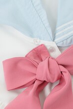 「変形衿セーラーOP ワンピース 美少女戦士セーラームーンCrystal」ブルー (c)武内直子・PNP・講談社・東映アニメー ション