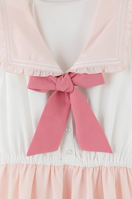 「変形衿セーラーOP ワンピース 美少女戦士セーラームーンCrystal」ピンク (c)武内直子・PNP・講談社・東映アニメー ション