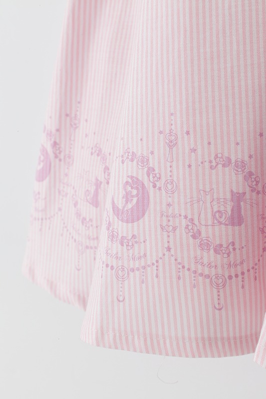 「オリジナル柄ストライプスカート　美少女戦士セーラームーンCrystal」ピンク(c)武内直子・PNP・講談社・東映アニメー ション