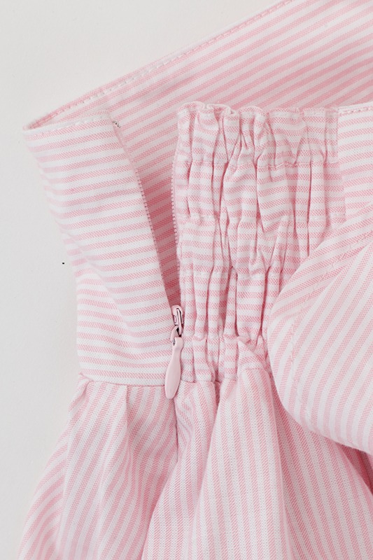 「オリジナル柄ストライプスカート　美少女戦士セーラームーンCrystal」ピンク(c)武内直子・PNP・講談社・東映アニメー ション