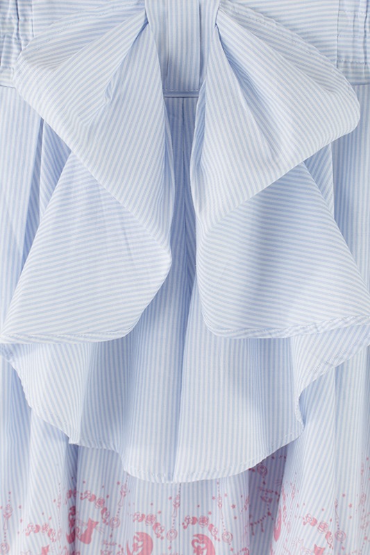 「オリジナル柄ストライプスカート　美少女戦士セーラームーンCrystal」ブルー (c)武内直子・PNP・講談社・東映アニメー ション