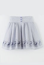 「オリジナル柄ストライプスカート　美少女戦士セーラームーンCrystal」ネイビー (c)武内直子・PNP・講談社・東映アニメー ション