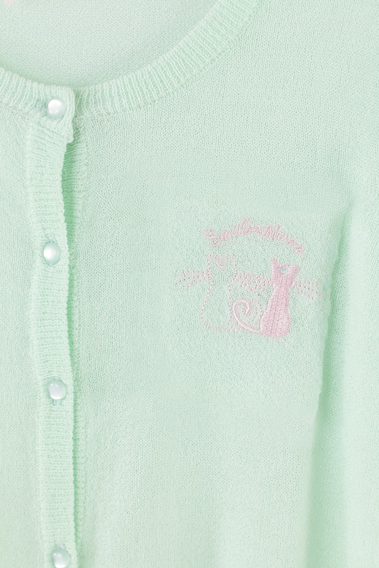 「ベーシックカーデ カーディガン 美少女戦士セーラームーンCrystal」グリーン (c)武内直子・PNP・講談社・東映アニメー ション