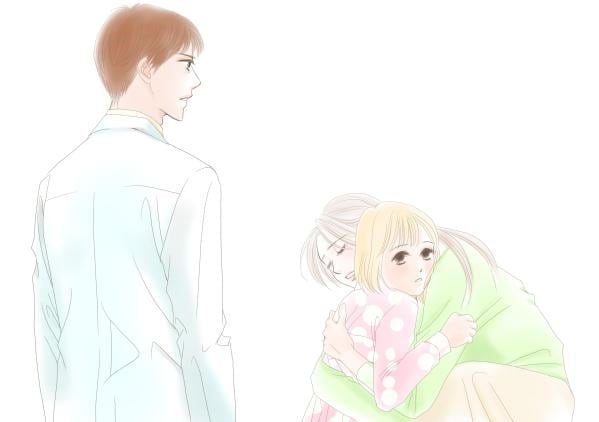 ひうらさとる「医師の真実」のカラーイラスト。