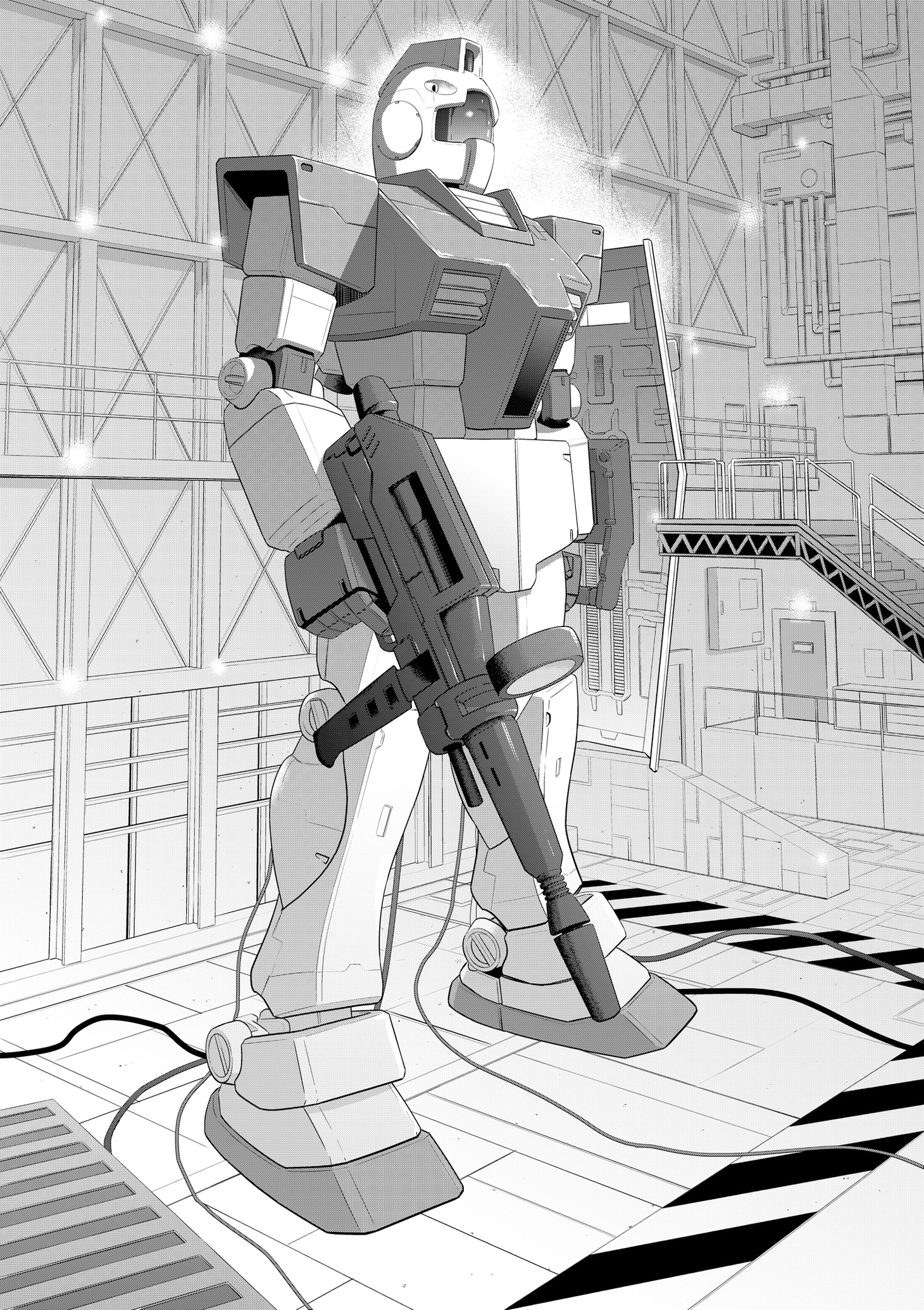 「ガンプラ戦記 ジャブローズ・スカイ」よりジム。(c)創通・サンライズ
