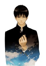 桃栗みかん「群青にサイレン」の予告カット。