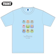 「侵略!イカ娘」"ika-Phone" Tシャツ[ライトブルー]