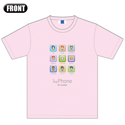 「侵略!イカ娘」"ika-Phone" Tシャツ[ライトピンク]