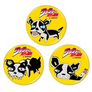 「ジョジョの奇妙な冒険 スターダストクルセイダース × TOWER RECORDS 缶バッジ イギー3個セットA」(c)荒木飛呂彦&LUCKY LAND COMMUNICATIONS/集英社・ジョジョの奇妙な冒険 SC 製作委員会