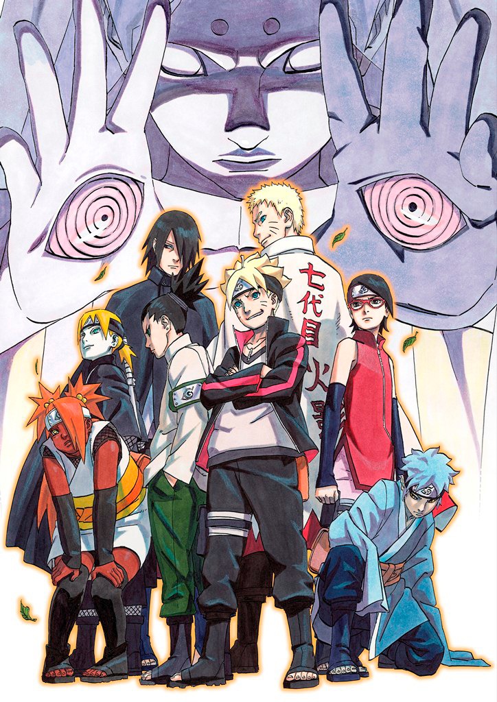 岸本斉史描き下ろしによる「BORUTO-NARUTO THE MOVIE-」のメインビジュアル。(c)岸本斉史 スコット/集英社・テレビ東京・ぴえろ (c)劇場版BORUTO製作委員会 2015