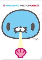 「ぼのぼのmeetupチャッX」キデイランド限定商品のクリアファイル。(c)M.I/T.S/C.M