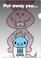 「ぼのぼのmeetupチャッX」キデイランド限定商品のクリアファイル。(c)M.I/T.S/C.M