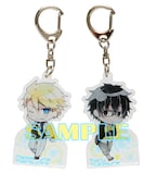 「青春×機関銃」アクリルキーホルダーセット。(c)NAOE/SQUARE ENIX