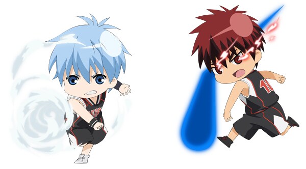 「黒子のバスケ」黒子と火神のイラスト。(c)藤巻忠俊／集英社・黒子のバスケ製作委員会