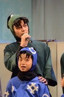 潮江文次郎役の海老澤健次。(c)ミュージカル「忍たま乱太郎」製作委員会