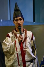 雪鬼役の横井寛典。(c)ミュージカル「忍たま乱太郎」製作委員会