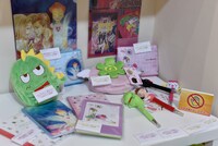 バンダイのブース内の、りぼん60周年を記念したコーナーにて。