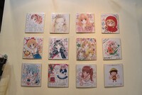 バンダイのブース内の、りぼん60周年を記念したコーナーにて。