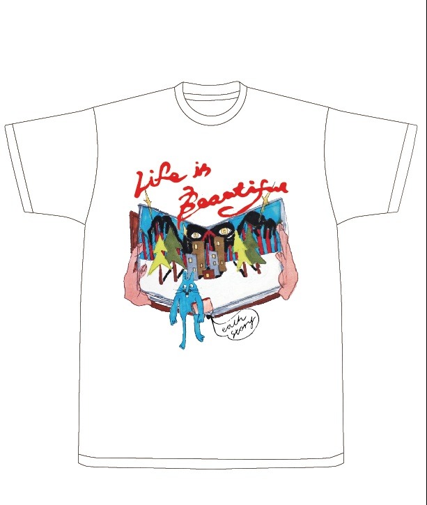 「VVEAR2015 Tシャツ akinobuaoki（rega）」の絵柄。