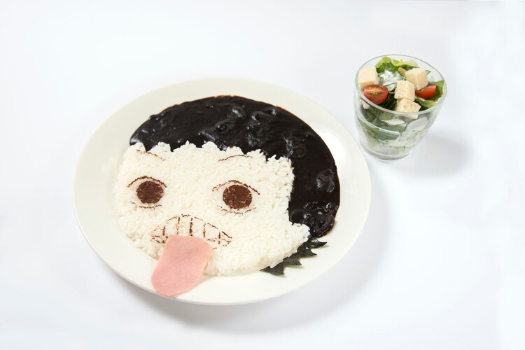 御堂筋のキモカレーに緑色の巻島パフェも 弱ペダ 期間限定カフェ コミックナタリー