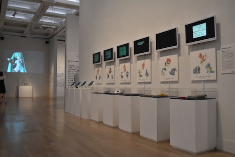 「ニッポンのマンガ*アニメ*ゲーム」展内覧会の様子。