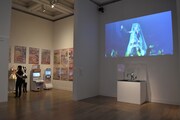 「ニッポンのマンガ＊アニメ＊ゲーム」展内覧会の様子。