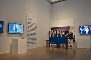 「ニッポンのマンガ*アニメ*ゲーム」展内覧会の様子。