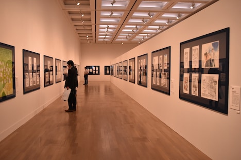 「ニッポンのマンガ*アニメ*ゲーム」展内覧会の様子。