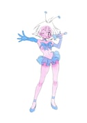 「アメリア=ウィル=テスラ=セイルーン 乙女の祈りver.」の価格はは8424円。画像は、商品化のためあらいずみが描き下ろしたラフイラスト。(c)2015 神坂一・あらいずみるい 発行:株式会社KADOKAWA 富士見書房 イラスト/あらいずみるい