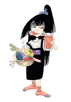 「瑠璃と料理の王様と」のイラスト。