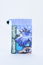 ゼルガディスのスマホクリーナー巾着は1080円。(c)2015 神坂一・あらいずみるい 発行：株式会社KADOKAWA 富士見書房 イラスト/あらいずみるい