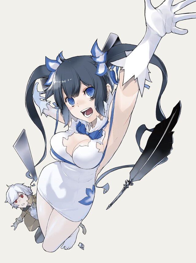 「ダンジョンに出会いを求めるのは間違っているだろうか」Blu-ray/DVD1巻ケースイラスト (c)大森藤ノ・SBクリエイティブ/ダンまち製作委員会