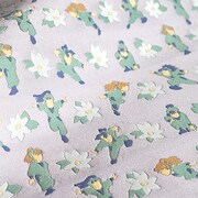 「忍たま乱太郎」六年生ジャカードグッズの柄。 (c)尼子騒兵衞/NHK・NEP