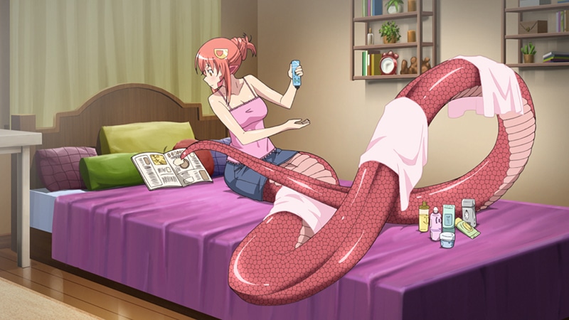 「ほぼ毎日○○！生っぽい動画」の場面写真。(c) 2015 オカヤド／徳間書店・モン娘パートナーズ