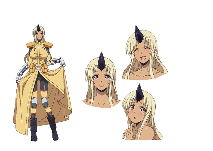 TVアニメ「モンスター娘のいる日常」よりティオニシアの設定画。(c) 2015 オカヤド／徳間書店・モン娘パートナーズ
