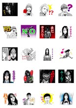 「カラダ探し」のLINEスタンプ。(c)ウェルザード・村瀬克俊／集英社