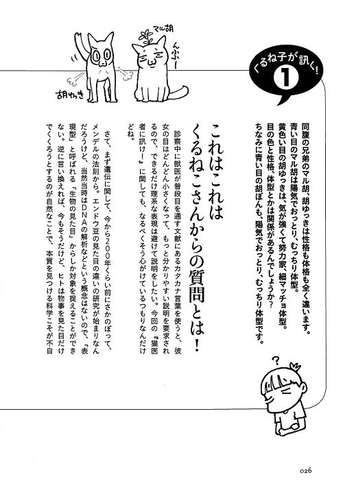 「猫医者に訊け！」には、くるねこ大和からの質問も複数収められている。