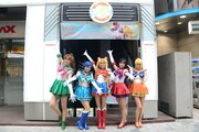 アニON STATIONを訪れたセーラー戦士たち。