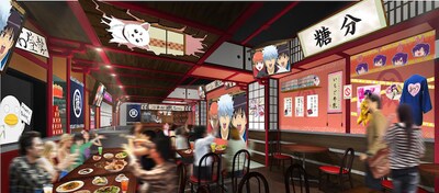 「カフェ&バー CHARACRO feat. 銀魂」の店内イメージ画像。(c)空知英秋/集英社・テレビ東京・電通・BNP・アニプレックス
