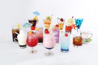 「カフェ&バー CHARACRO feat. 銀魂」のオリジナルドリンクメニュー。(c)空知英秋/集英社・テレビ東京・電通・BNP・アニプレックス