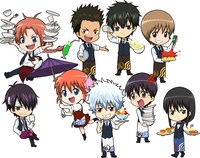 「カフェ&バー CHARACRO feat. 銀魂」のイラスト。(c)空知英秋/集英社・テレビ東京・電通・BNP・アニプレックス