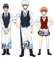 「カフェ&バー CHARACRO feat. 銀魂」のイラスト。(c)空知英秋/集英社・テレビ東京・電通・BNP・アニプレックス