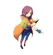 物語の主人公・ハチェット。生き別れた姉を捜すためにスチームガンズの外からやってきた少女。正確は単純明快、猪突猛進で非常にポジティブ。何も分からないままにバトルロイヤル「仮面舞闘会」に巻き込まれる。(c)AliceProject All Right Reserved. (c)日鳥/KADOKAWA