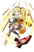 キャニスター掃除機の家電少女となった巴マミ。魔法少女の姿に掃除機の機能が付加されている。頼りがいのある性格は変わらず、黄色いリボンを操り家具をどかしたりしながらゴミを吸う。その機能性はズバ抜けており、絶好調のときであれば、どんなに汚い部屋であっても一瞬でチリ1つ残さず綺麗に掃除してしまう。(c)Aniplex Mobile